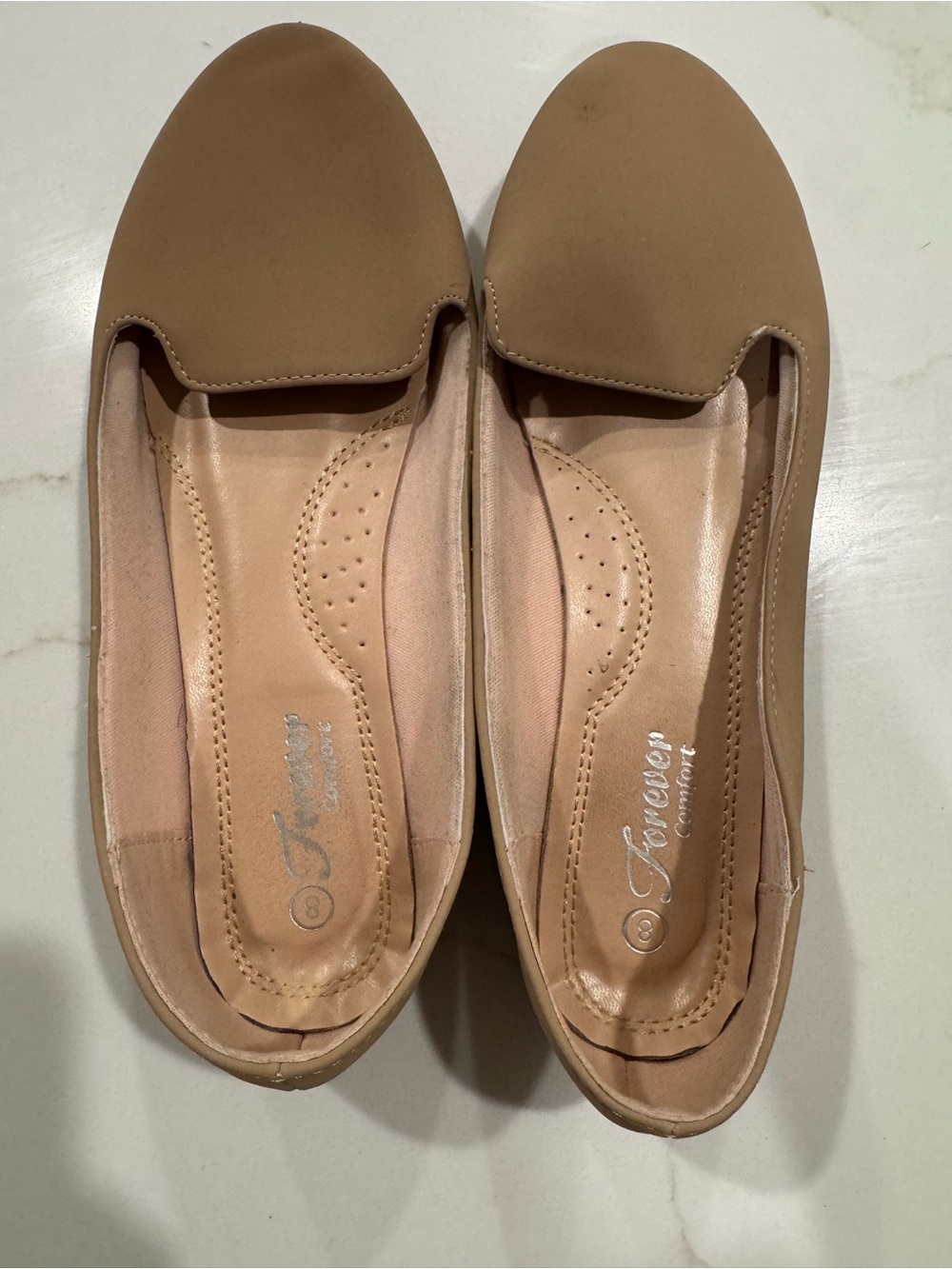 Franco Sarto Nude/Tan Slip-On Loafers for Women